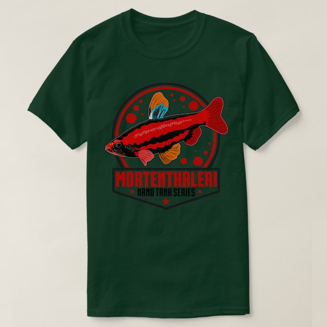 Camiseta Pencilfish Nannostomus mortenthaleri Nanotank Nano (Diseño del anverso)