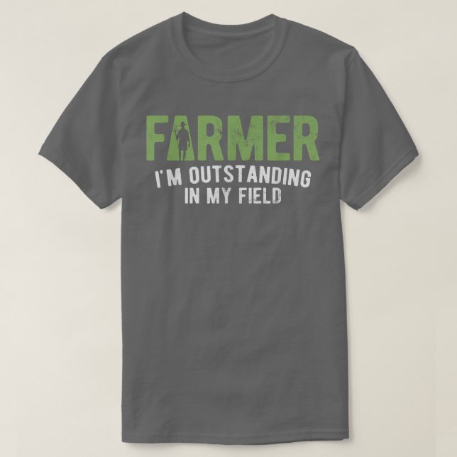 Camiseta Pendiente En Mi Granjero Agrícola De Campo (Diseño del anverso)