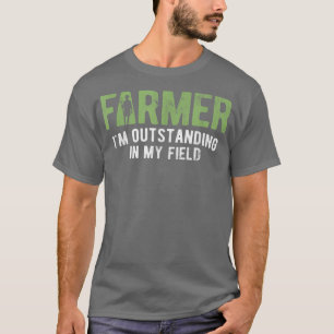 Camiseta Pendiente En Mi Granjero Agrícola De Campo