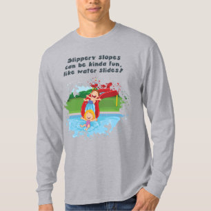 Camiseta Pendientes Resbalosas Pueden Ser Divertidas