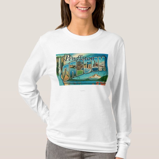 Camiseta Pendleton, Oregon - escenas grandes de la letra (Anverso)