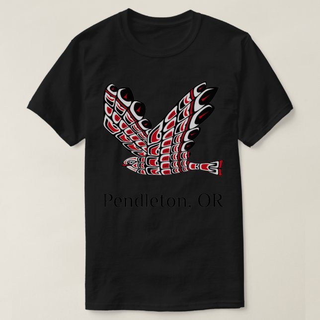 Camiseta Pendleton Oregon Red Tail Hawk Native American Ind (Diseño del anverso)