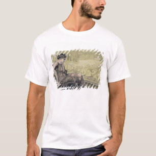 Camiseta Penélope que teje una cubierta para Laertes su