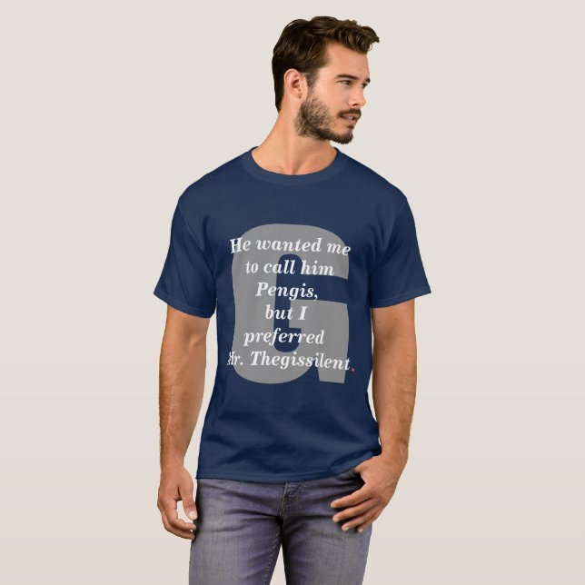 Camiseta Pengis.  Edición blanca y azul roja (Anverso completo)
