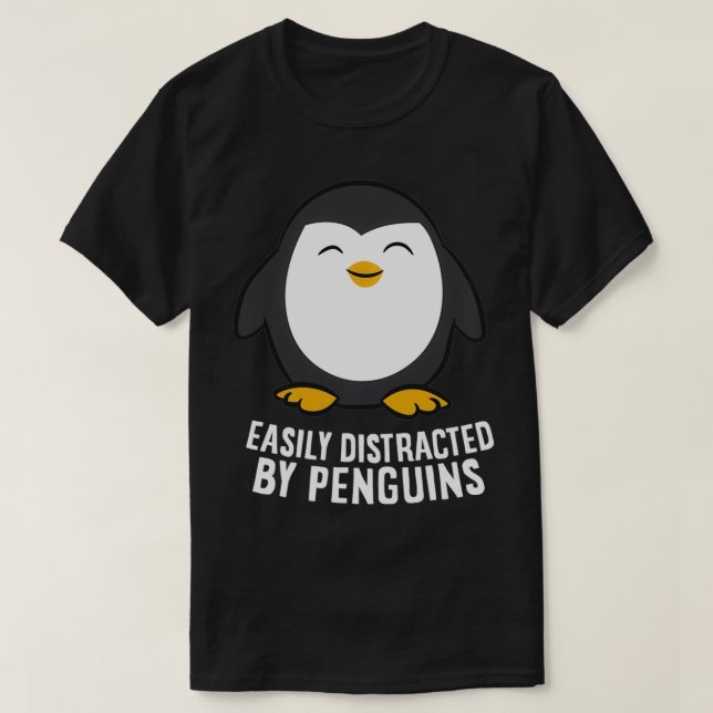 Camiseta Pengu Fácilmente Distrae Un Regalo De Amante De Pi (Diseño del anverso)