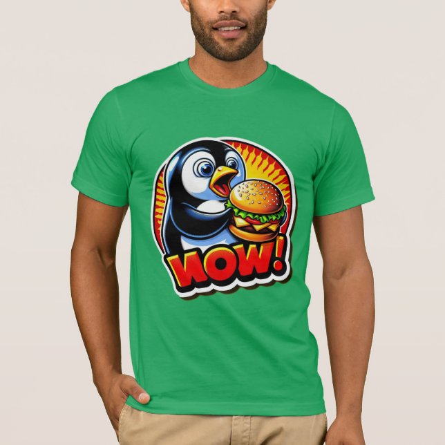 CAMISETA PENGUIN AMA A CHEESEBURGER 3 (Anverso)