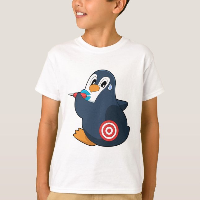 Camiseta Penguin Darts Dart Dartboard (Anverso)
