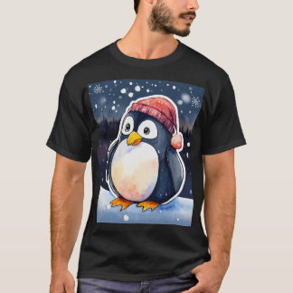 Camiseta Penguin de Invierno - Clima frío suave y