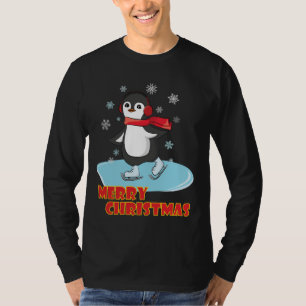 Camiseta Penguin de invierno dulce navideño