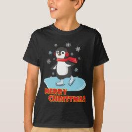 Camiseta Penguin de invierno dulce navideño
