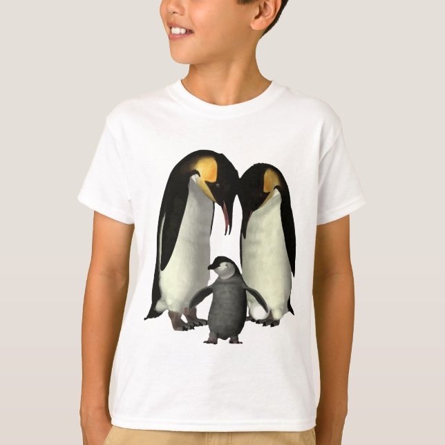 Camiseta Penguin Family T-Shirt (Anverso)