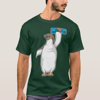 Camiseta Penguin Fitness Dumbbell
