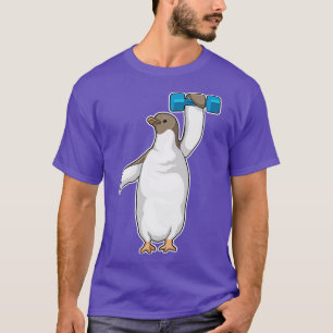 Camiseta Penguin Fitness Dumbbell