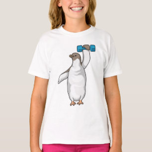 Camiseta Penguin Fitness Dumbbell