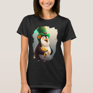 Camiseta Penguin Leprechaun Penguins St Patricks Día 4