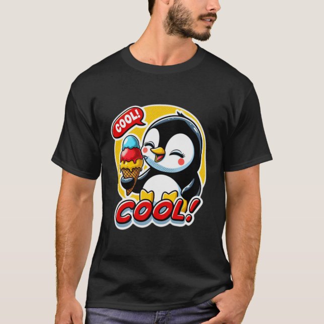 CAMISETA PENGUIN LOVE ICE CREAM (Anverso)