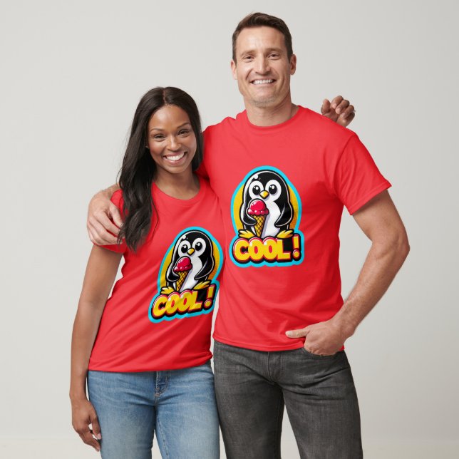 CAMISETA PENGUIN LOVE ICE CREAM 4 (Unisexo)