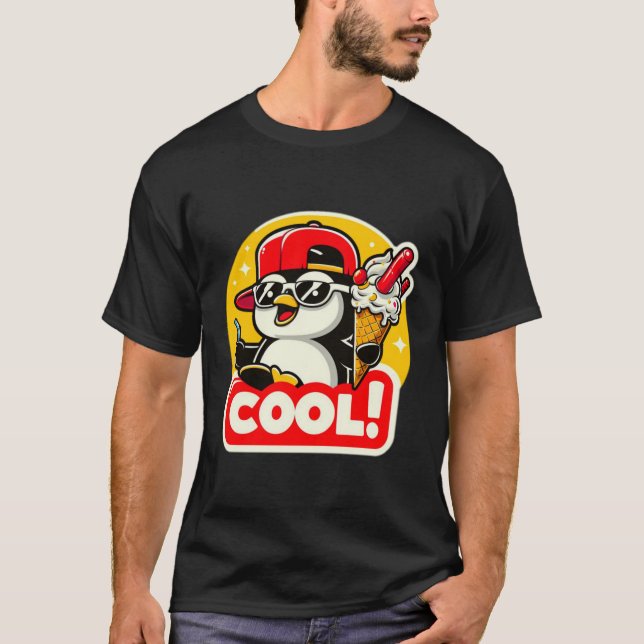 CAMISETA PENGUIN LOVE ICE CREAM 6 (Anverso)
