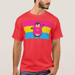 Camiseta Penguin Love Panseual Pride Flag Aesthetic Christm