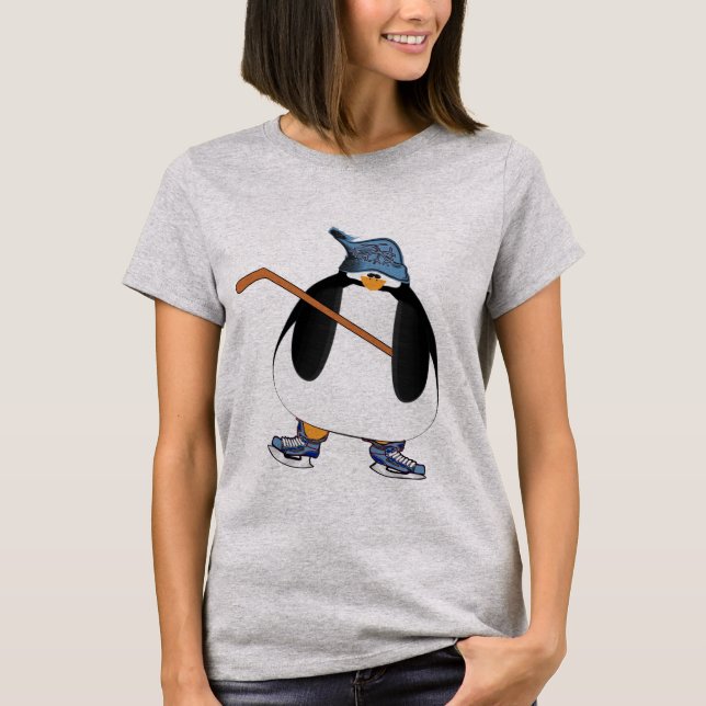 Camiseta Penguin, mamá de hockey (Anverso)