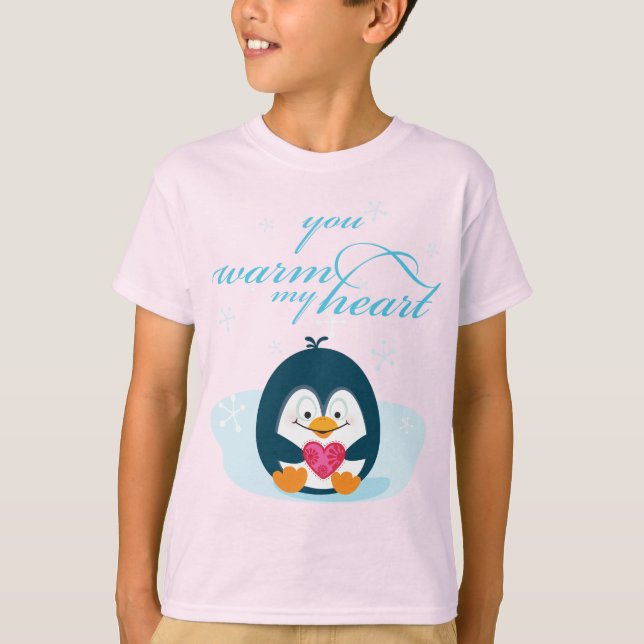 Camiseta PENGUIN "me calientas el corazón" (Anverso)