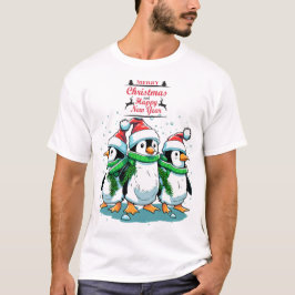 Camiseta Penguin Merry Christmas