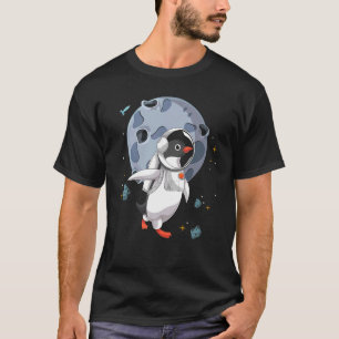 Camiseta Penguin Moon Landing Space Science Animal Cute Ast