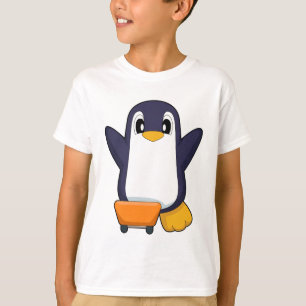 Camiseta Pengüin Patinador Patineta Deportes