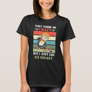 Camiseta Penguin Piensan Que Estoy Loco Pero Me Gusta El Hi
