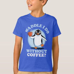 Camiseta Penguin Pun   Camilla que hago sin café