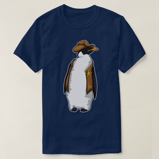 Camiseta Penguin Sheriff (Diseño del anverso)