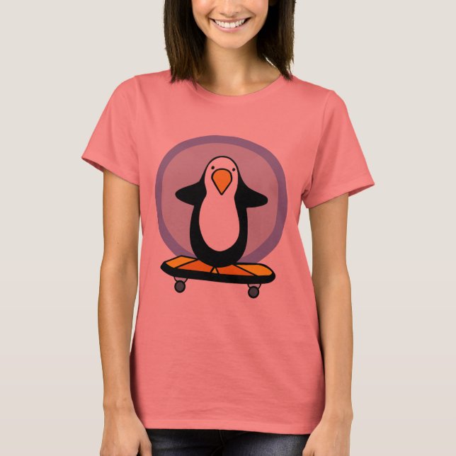 Camiseta Penguin Skateboarder (Anverso)