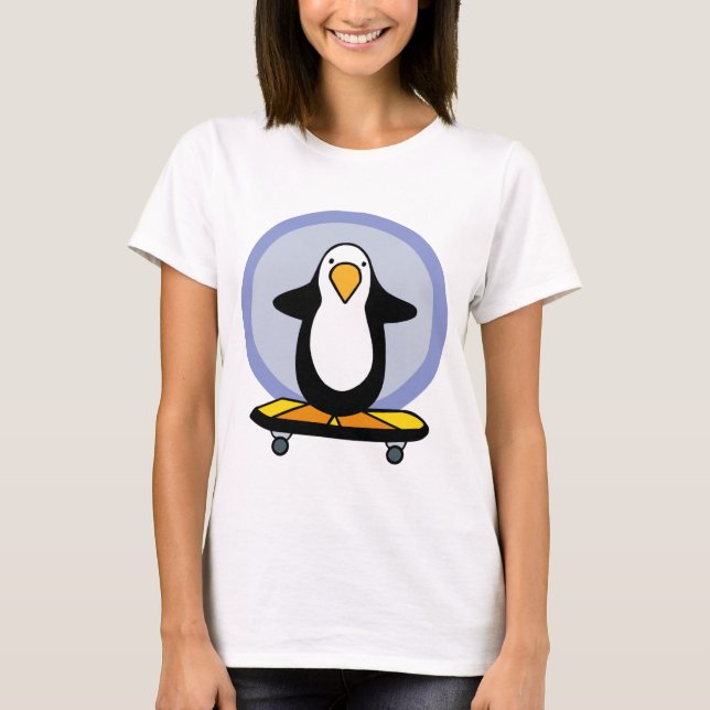 Camiseta Penguin Skateboarder (Anverso)