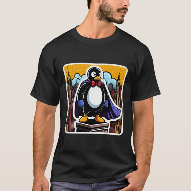CAMISETA PENGUIN SUPERHERO 2 (Anverso)