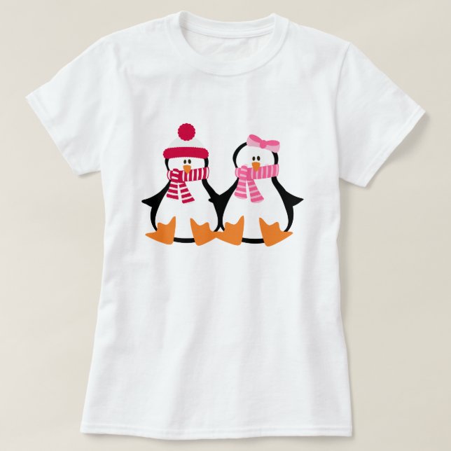 Camiseta Penguin Valentines (Diseño del anverso)
