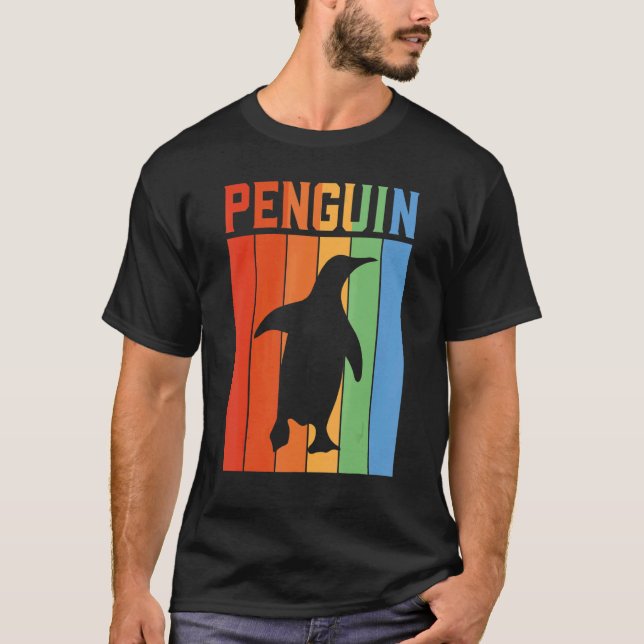 Camiseta Penguin Vintage Sunset Retro Penguin (Anverso)