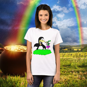 Camiseta Penguin y Leprechaun