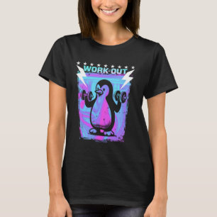 CAMISETA PENGUINA DE GIMNASIO - VIBOS DIVERTIDOS DE EJERCIC