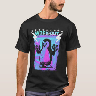 CAMISETA PENGUINA DE GIMNASIO - VIBOS DIVERTIDOS DE EJERCIC