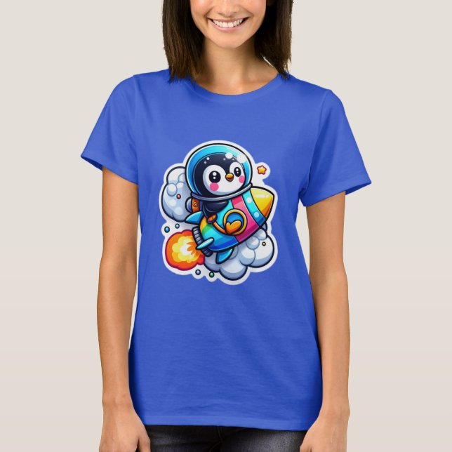CAMISETA PENGUINA ESPACIAL 2 (Anverso)