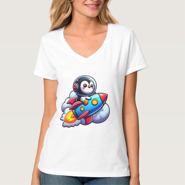CAMISETA PENGUINA ESPACIAL 3 (Anverso)