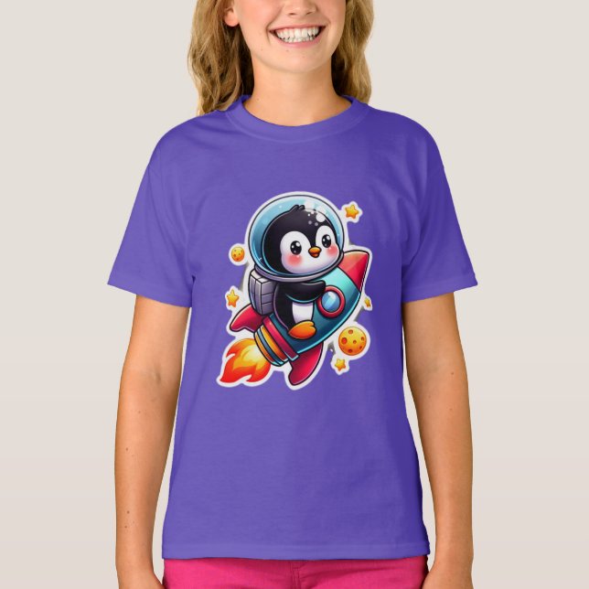 CAMISETA PENGUINA ESPACIAL 5 (Anverso)