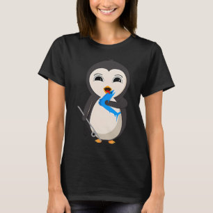 Camiseta Penguina - pesca con caña