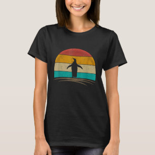 Camiseta Pengüino Vintage Retro Años 70 Distressed Penguin 