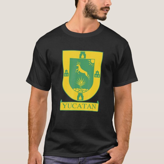 Camiseta Península De Yucatán: Escudo De Armas De México Co (Anverso)