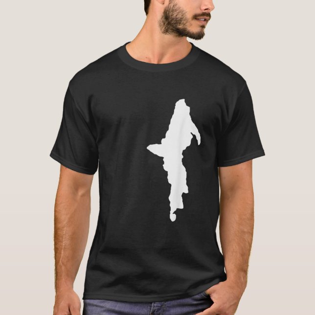 Camiseta Península superior de Yooper en Michigan White (Anverso)