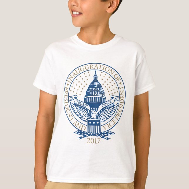 Camiseta Peniques presidenciales 2017 de Donald Trump de la (Anverso)