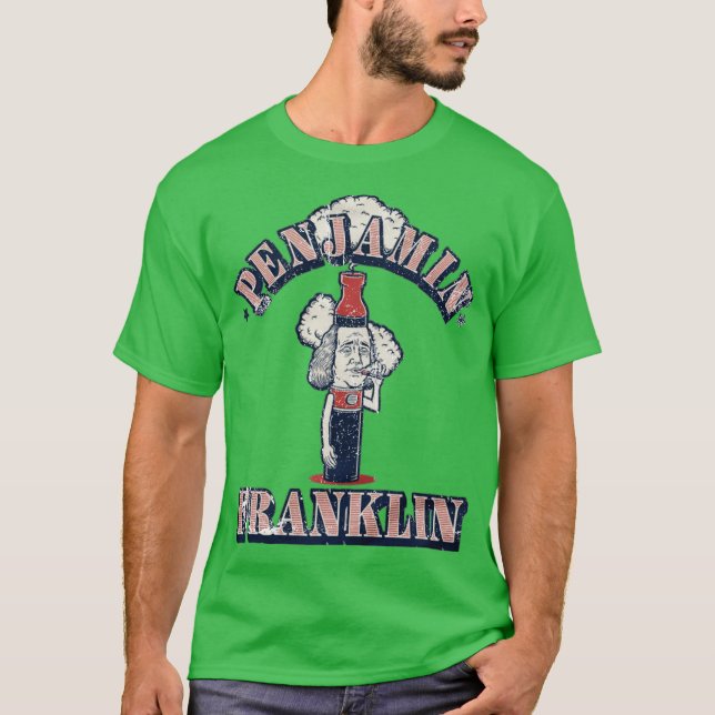 Camiseta Penjamin Franklin T-Shirt - USA Drinking Team (Anverso)