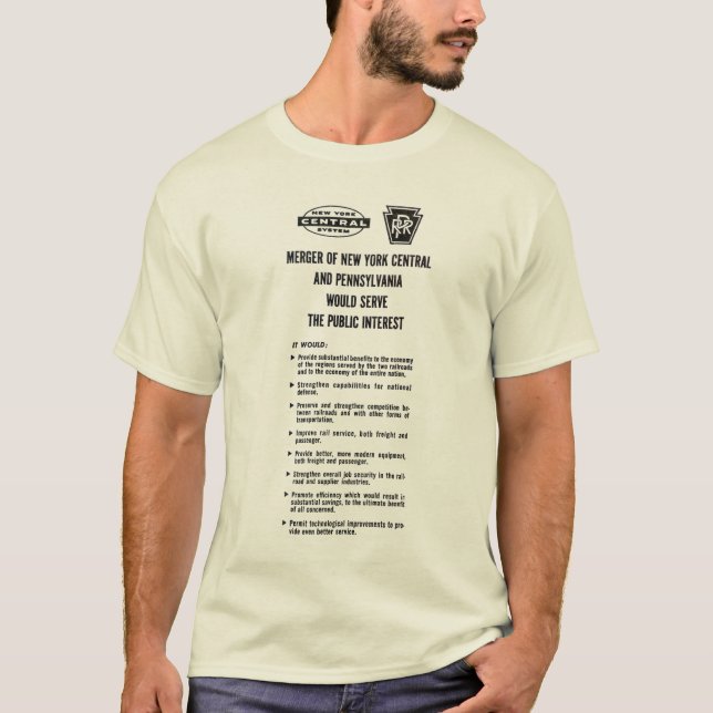 Camiseta Penn Central Railroad merger T-Shirt (Anverso)