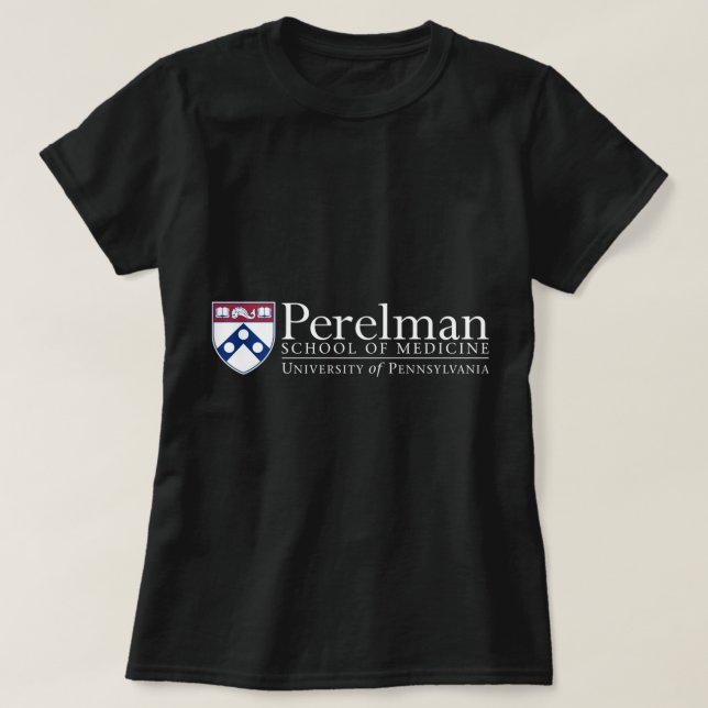 Camiseta Penn Quakers - Escuela de Medi Perelman para ropa  (Diseño del anverso)